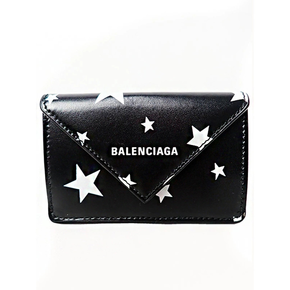 Balenciaga Paper Wallet Star Tri fold Short